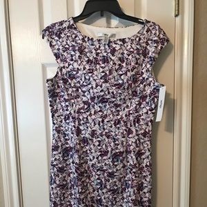 Wisp Lynette sheath dress size 8, purple geometric